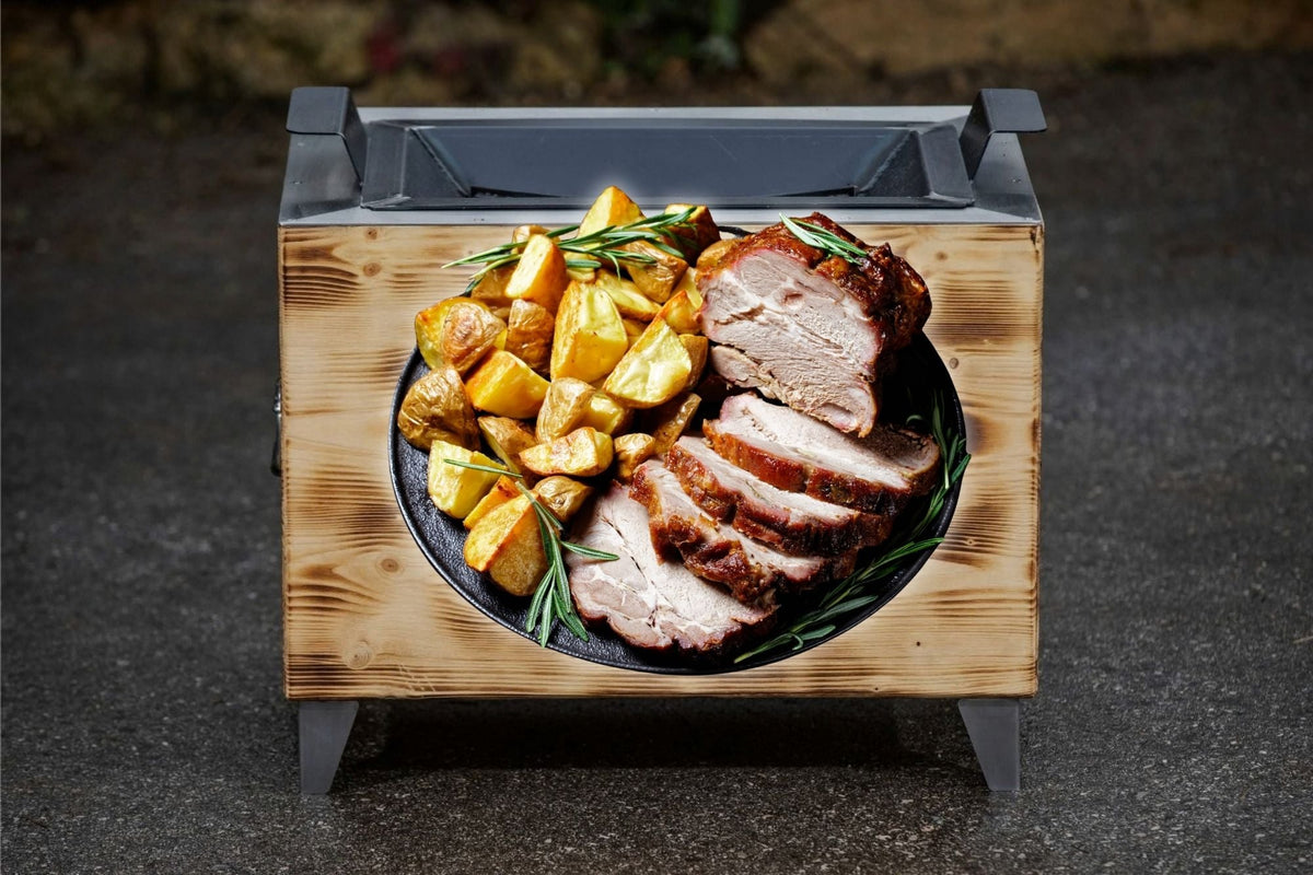 Kistensau-Schweinsbraten mit knuspriger Kruste
